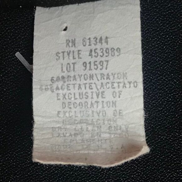 Vintage 90s Romantic Grunge Black Short Sleeve Button Down Midi Dress / 12 - Picture 6 of 6